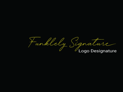 signature and handwrtten logo design