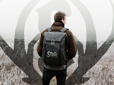 Stalk Backpack apparel branding design logo mock up typography vector