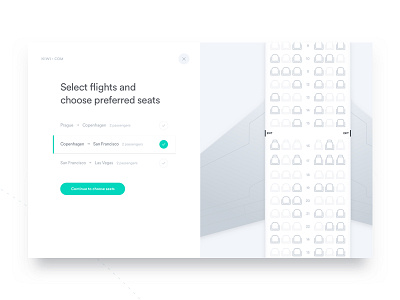 Kiwi.com — Pick a seat, WIP