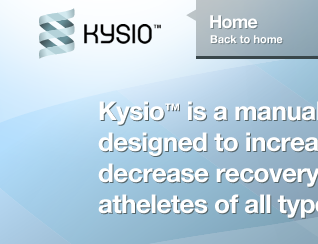 Kysio Homepage blue light logo