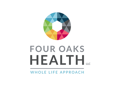 Four Oaks Health geometric health logo