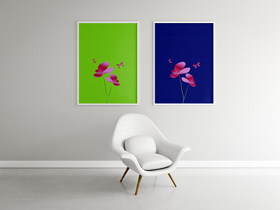 Flower design drawing flower frame illustrator interior paint