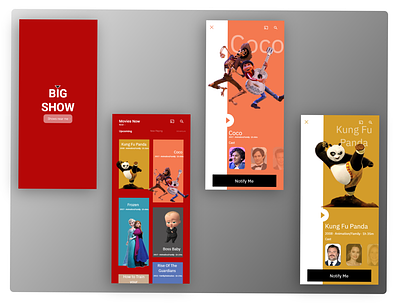Animation Movie App concept adobe adobexd app branding concept design mobile mobileapps movie app ui ux web website xd