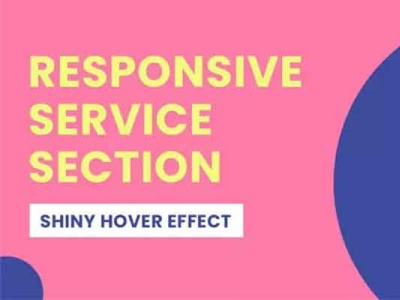 Responsive Services Section with shiny hover css css animation css3 design frontend html html css html5 responsive design webdesign