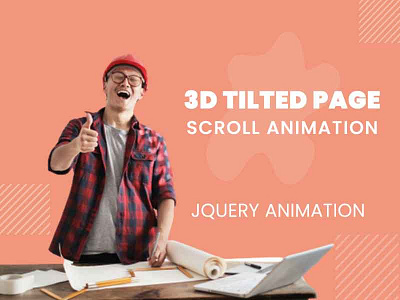 3D Tilted Page Scroll Animation