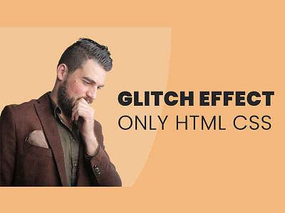 Pure CSS Glitch Effect css css animation css animations css snippets css3 frontend html html css html5 webdesign