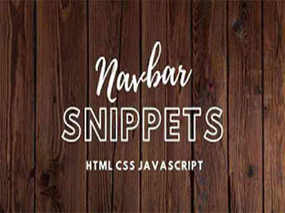 Awesome Navbar Examples with Source Code