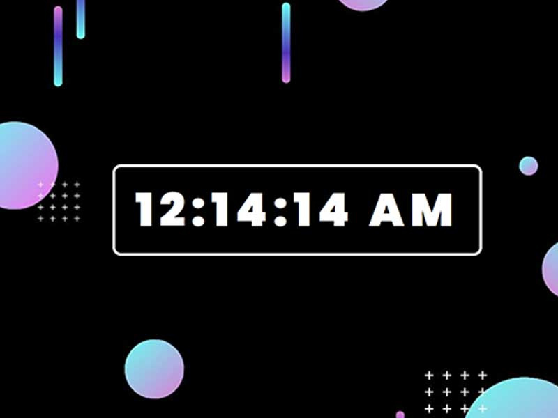 How to Create a Digital Clock using JavaScript by codingflicks on Dribbble