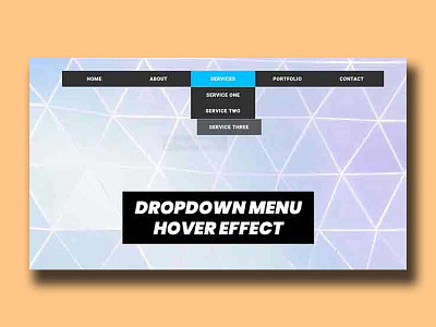 Creative CSS Dropdown Menu Hover Animation