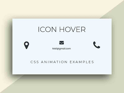CSS Icon Slide Hover Effect