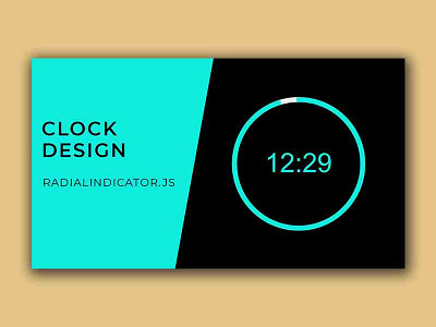 How To make a Clock Using radialIndicator.js css css3 frontend html html css html5 javascript jquery jquery plugins webdesign