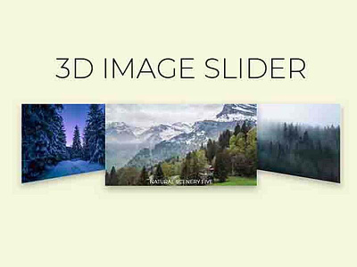 3D Image Gallery using HTML CSS JS animation css css3 design frontend html html css html5 javascript jquery slider webdesign