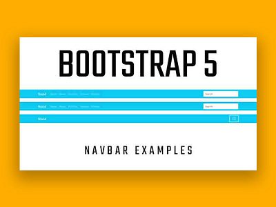 Bootstrap 5 Responsive Navbar Examples bootstrap css css3 frontend html html css html5 webdesign