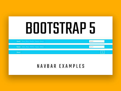 Bootstrap 5 Responsive Navbar Examples