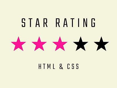 Star rating Effect using CSS css css3 frontend html html css html5 webdesign