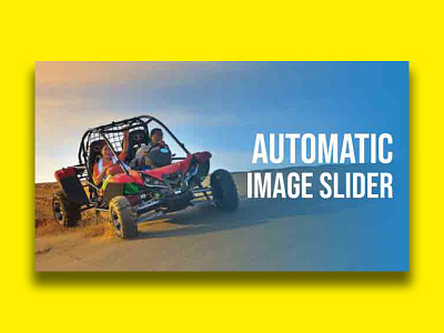 Automatic Image slider in HTML and CSS