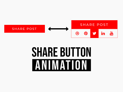Creative CSS Share button Animation
