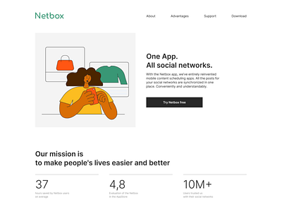 Netbox | UX/UI Design design minimal ui ux web