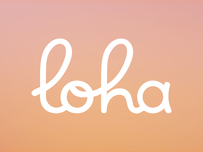 Loha logo handwriting identity lettering logo logotype script typography
