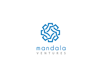 Mandala Ventures logo abstract branding cog icon lines logo mandala mark symbol ventures