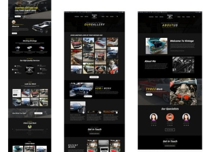 car website art design flat minimal type typography ui ux web website