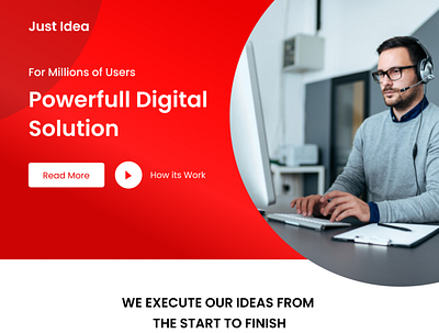 it solution attractive html css it solutions landing page red webdesign