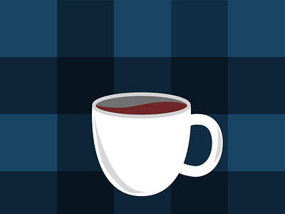 Nothing like good coffee in the morning in Fall autumn coffee cold weather design fall icon leaf plaid