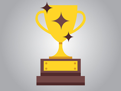 Trophy cup. Champion trophy, shiny golden cup animation art branding design graphic design illustration illustrator logo ui vector