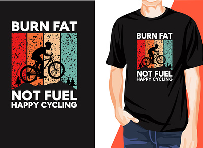 Awesome Eye-Catchy Cycling T-Shirt Design t shirt logo