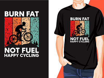 Awesome Eye-Catchy Cycling T-Shirt Design