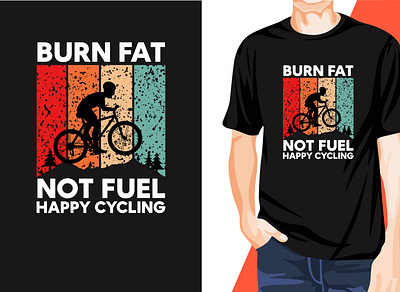 Awesome Eye-Catchy Cycling T-Shirt Design t shirt logo