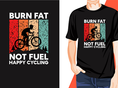 Awesome Eye-Catchy Cycling T-Shirt Design