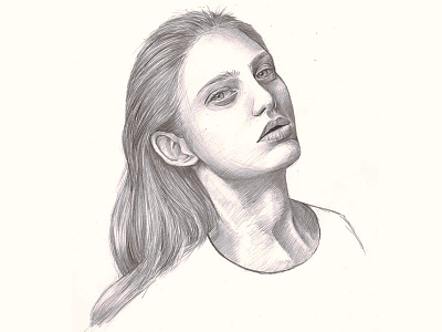 Personal work art drawing girl illustration pencil photoshop portrait sketch woman