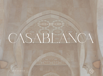 Casablanca - Sleek & Exotic serif branding design font fonts graphic design logo serif serif font type typeface typeface design typography