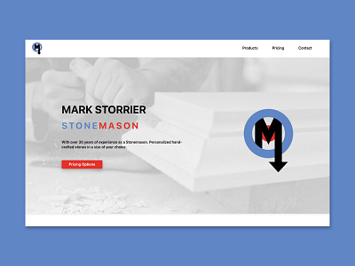 Stonemason Website branding daily dailyui design icon illustration logo minimal react typography web webdesign