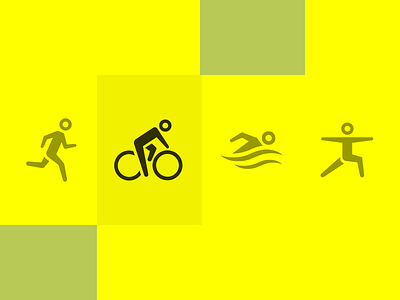 Gender-neutral Sport Icons (Sketch file) flat freebies gender health human icon illustration sport vector yellow