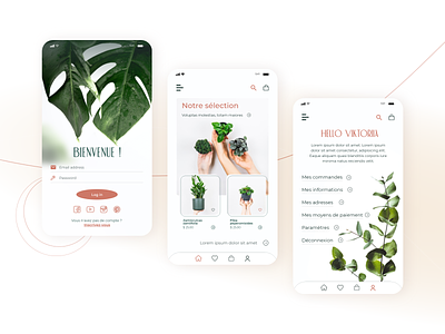 PLANT | Mobile App Concept adobe illustrator app app mobile application concept dailyui flower mobile plant plants ui ux web xd