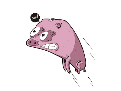 Flyin pig :) illustration pic shirt t