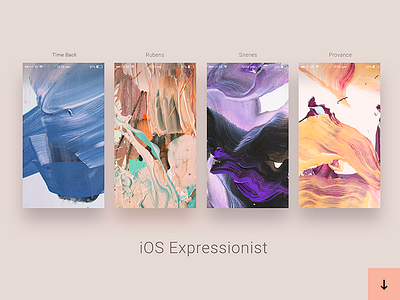 iOS Expressionist art branding concept cover ios pattern texture ui wallpaper