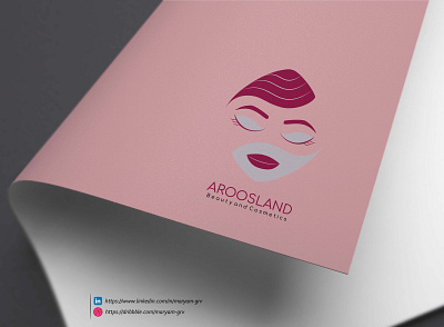 Aroosland Logo Design branding cosmetic logo design graphicdesign illustrator logo logodesign photoshop pictorial logo shop logo طراحی لوگو طراحی گرافیک لوگو لوگو فارسی