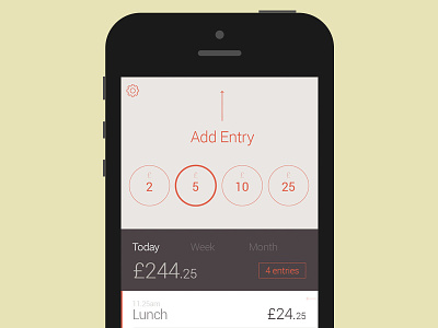 Expenses app application flat ios iphone