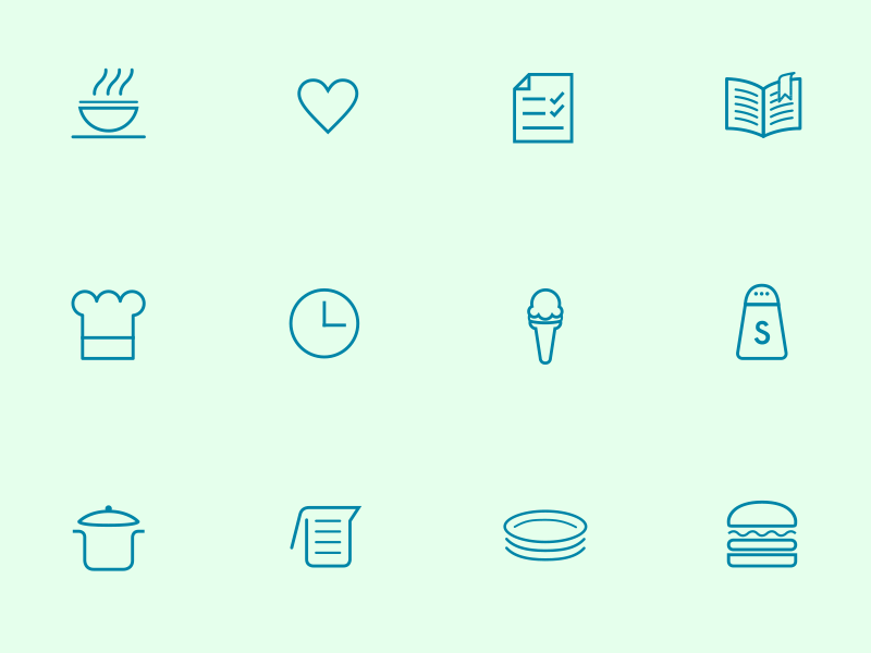 Recipe Icons by Peter Wright for M&S Digital Labs on Dribbble