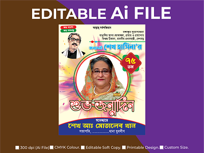 Prime Minister Birth Day Poster