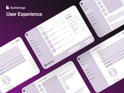 Button Up - Wireframes branding design designer logo ui ux webdesign website