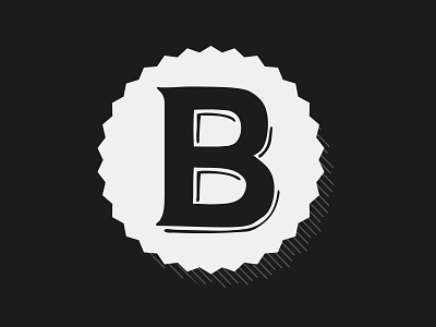 Blanchards BBQ Icon b bbq black branding illustration logo white