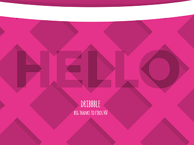 Hello Dribbble-Community debute hello hello dribble illustration