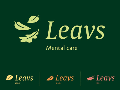 Leavs - Corporate Design beech birch branding corporate design dynamic logo green healthcare identity design leaf leaf logo leave leaves leavs logo mental care modern oak