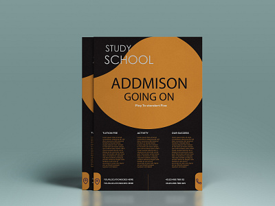 School admission flyer