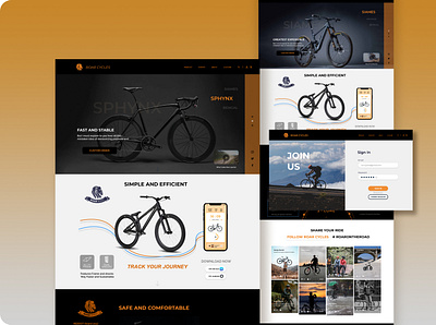 Roar Cycles - Web design ui ux web
