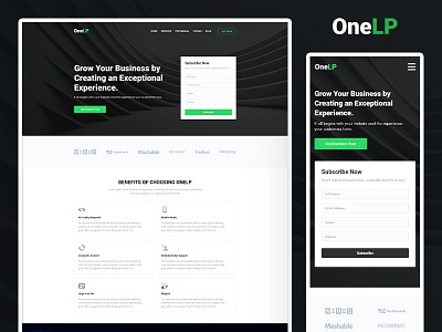 OneLP Lending Page Design